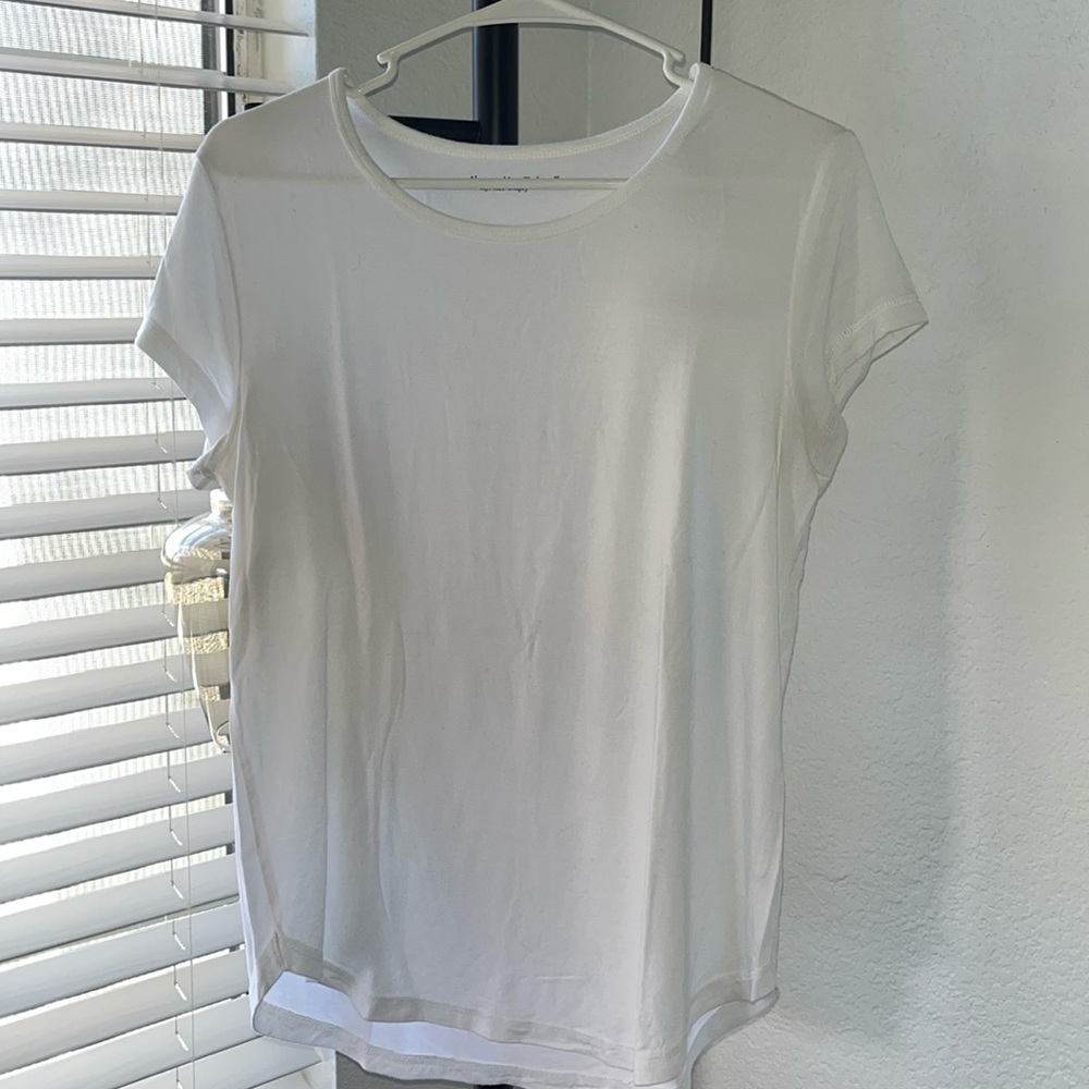 Abercrombie & Fitch soft and drapy white t shirt